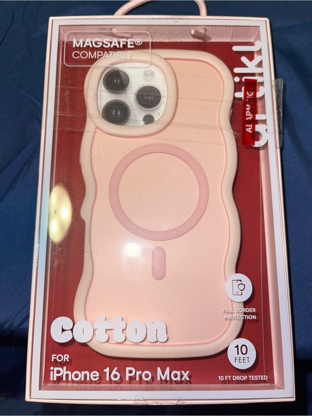 Cotton MagSafe Compatible Phone Case for iPhone 16 Pro Max — Cotton Pink